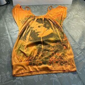 Ladies Cold Shoulder Shirt.